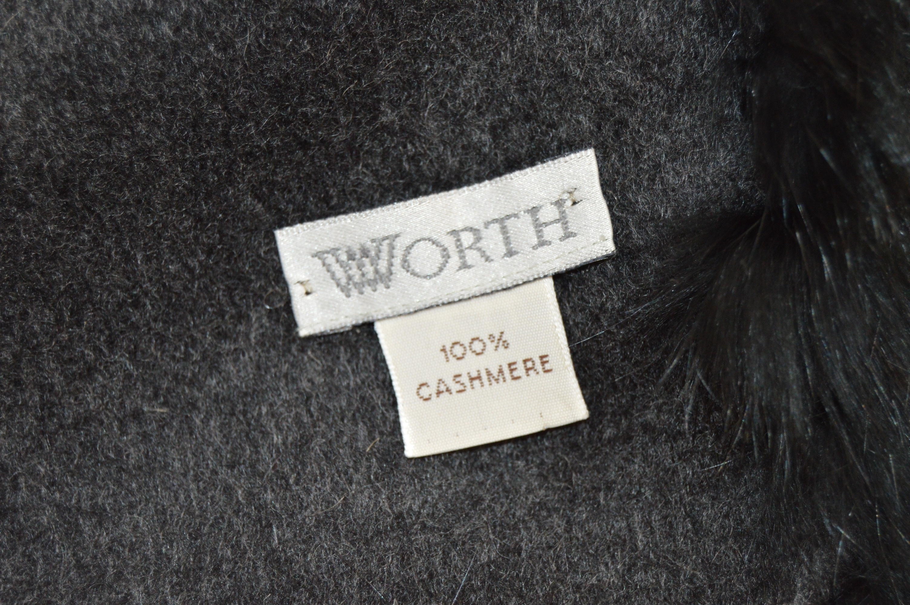 Fur Lined Cashmere Shawl