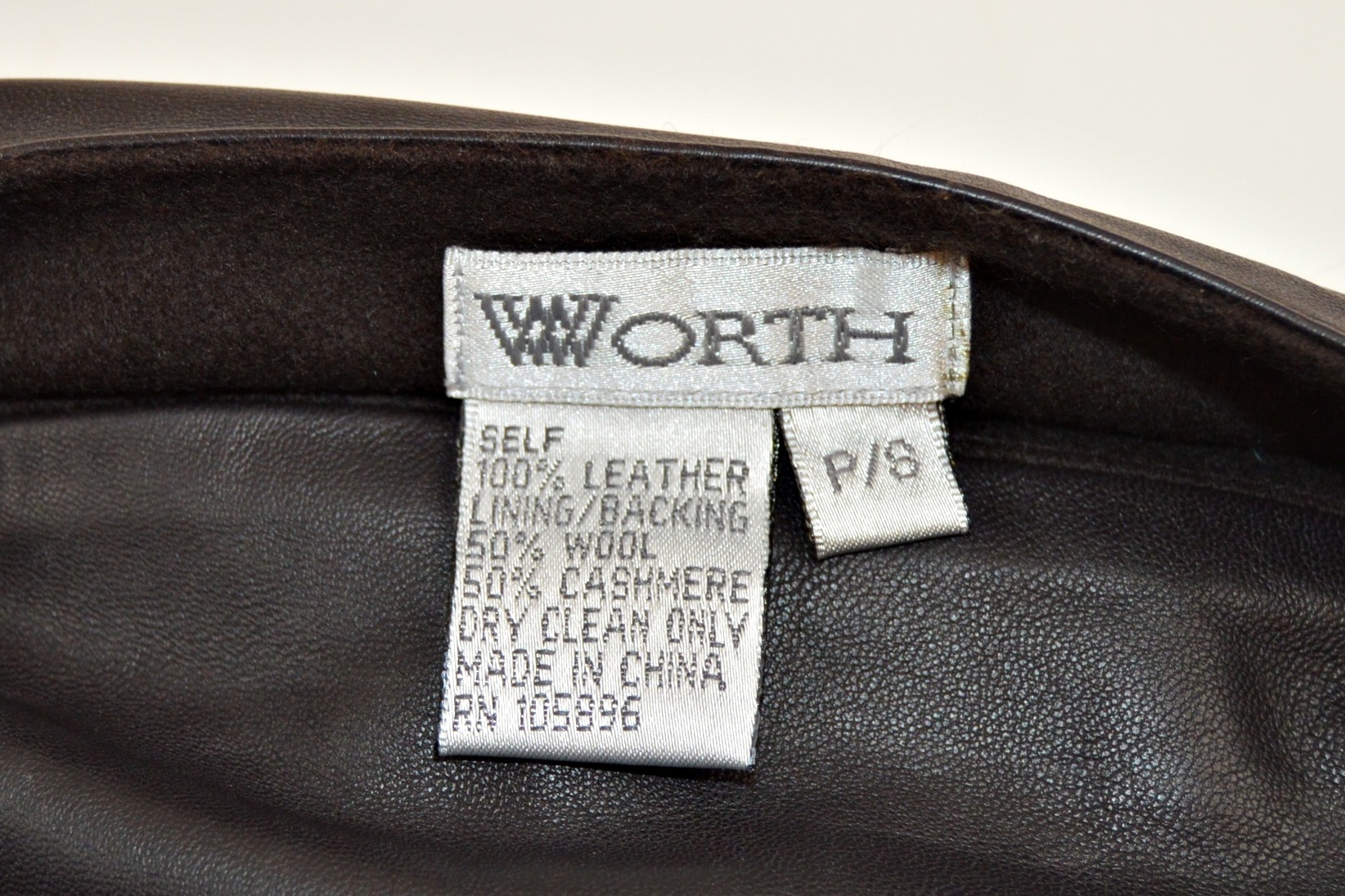 Leather Shawl with Pockets