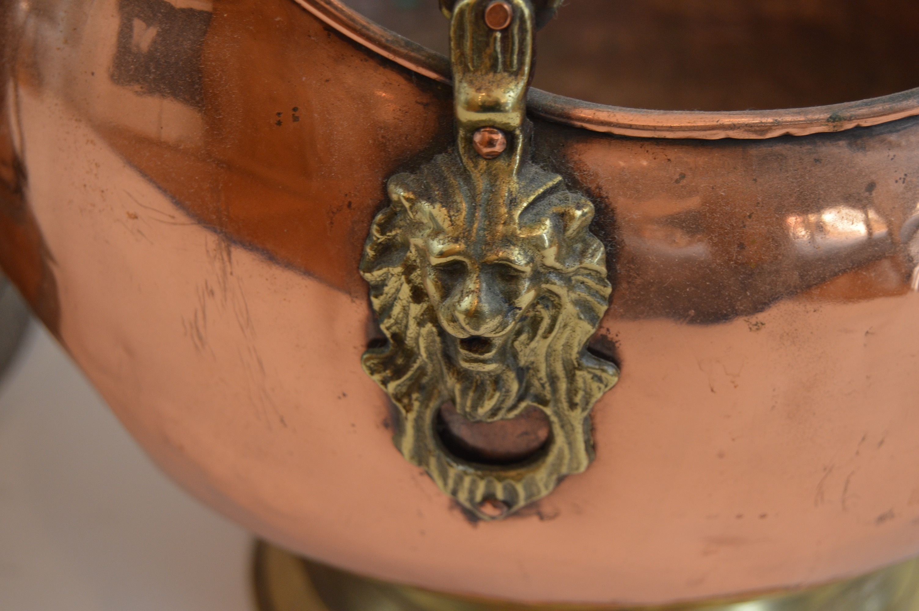 Antique Copper Jug and Coal Scuttle