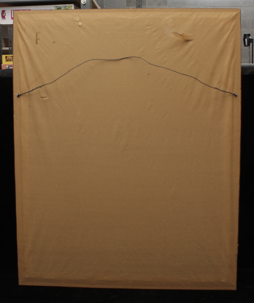 Robert Hodgell Woodcut of Moses Titled "The Burning Bush"