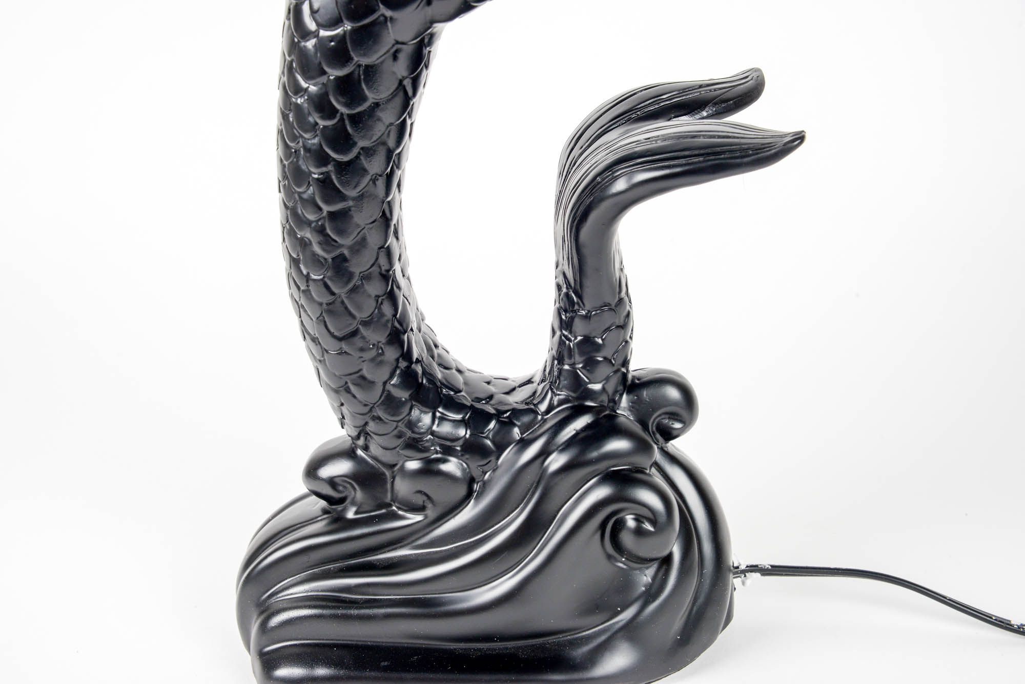 Metal Mermaid Statue Globe Lamp