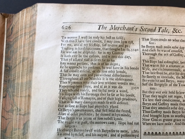 1721 "The Complete Works of Geoffrey Chaucer" First Edition Edited by John Urry