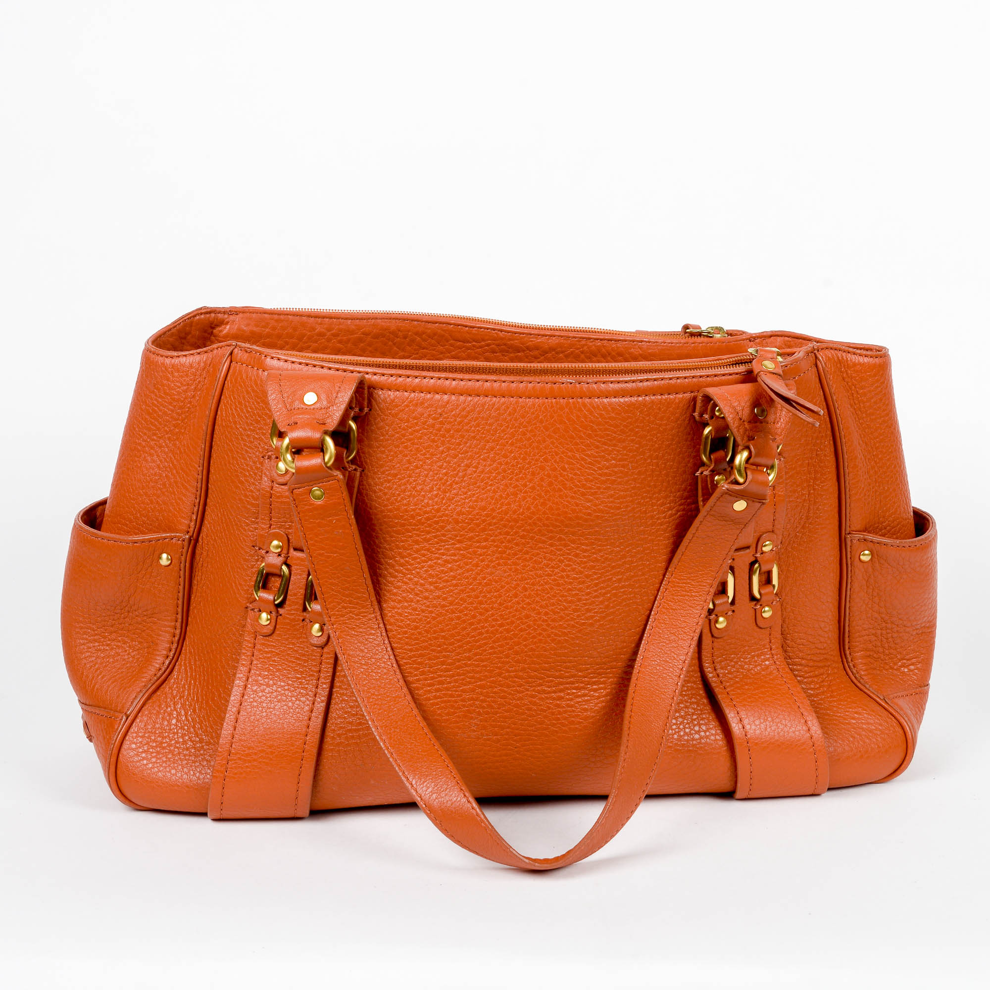 Cole Haan Orange Leather Handbag
