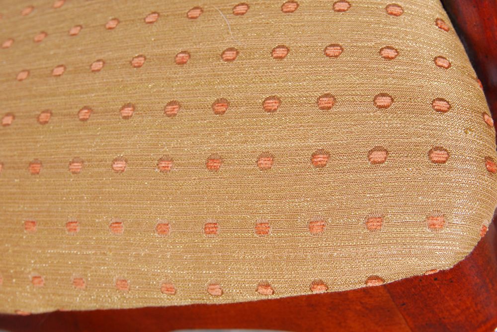 Set of Six Dining Chairs with Upholstered Seats