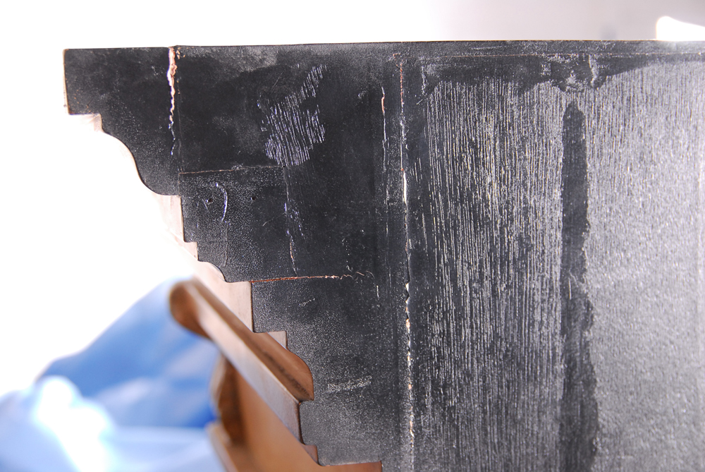 Beige Wood Cabinet with Bookshelf Hutch