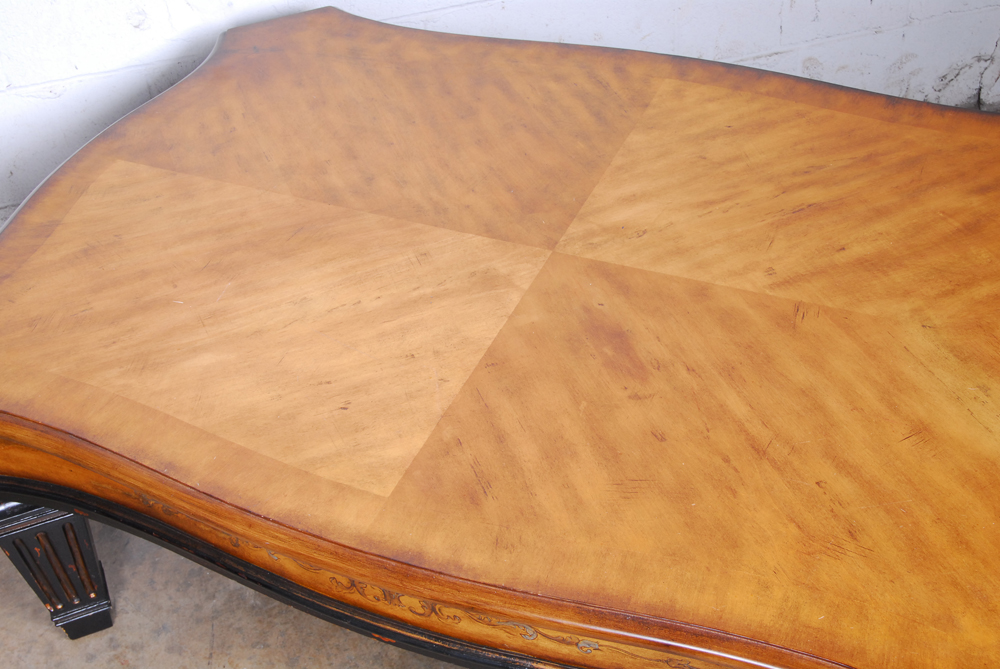 Large Wood Coffee Table with Drawers