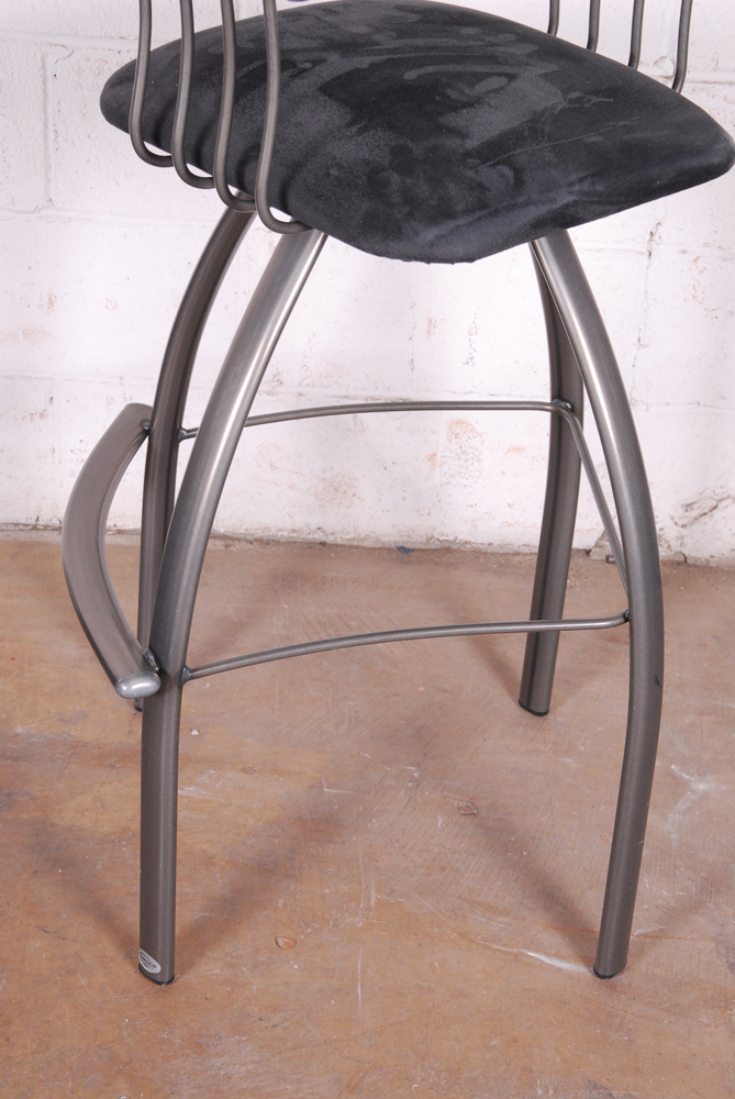 Grey Metal Bar Stools
