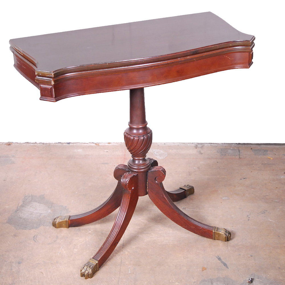 Mahogany Game Table