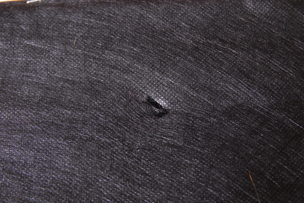 Brown Leather Ottoman