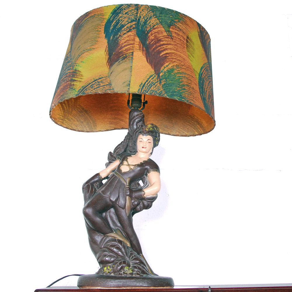 Vintage "Pan" Ceramic Lamp