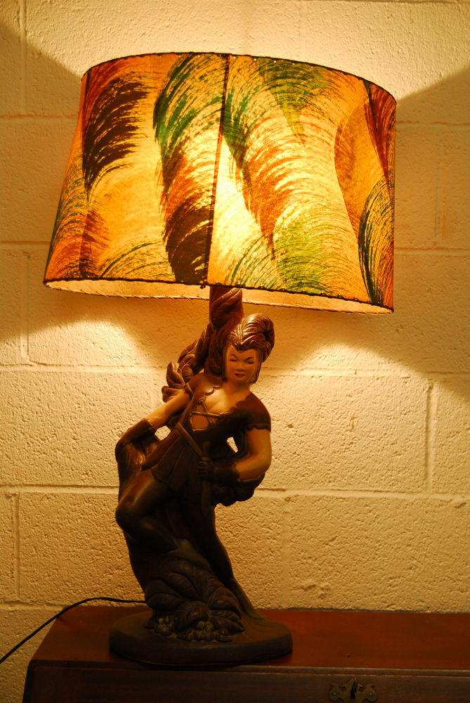 Vintage "Pan" Ceramic Lamp