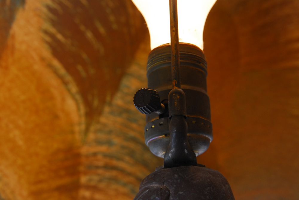 Vintage "Pan" Ceramic Lamp