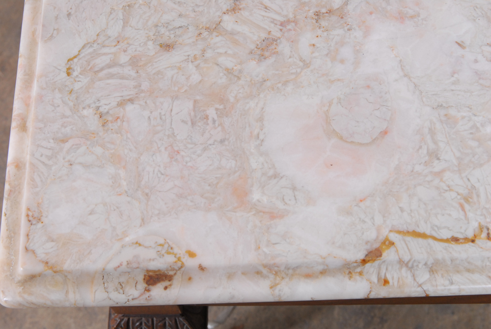 Marble-Topped Coffee Table