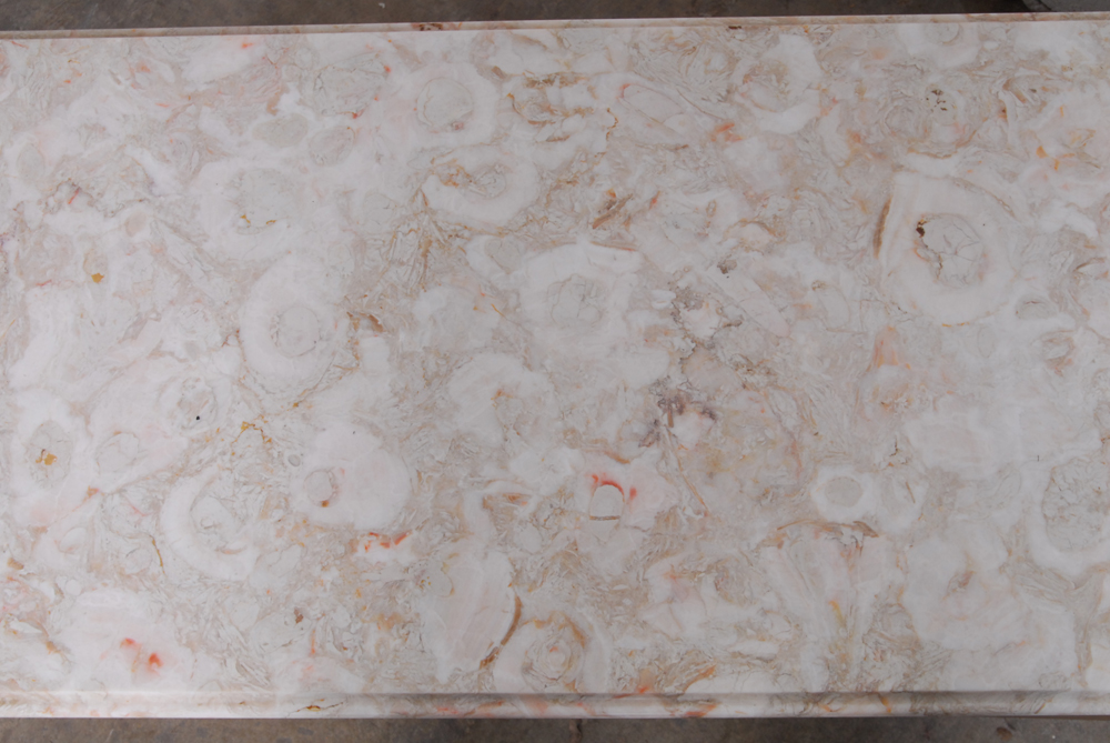 Marble-Topped Coffee Table