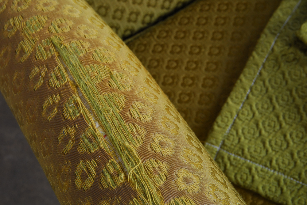 Vintage Upholstered Armchair Pair