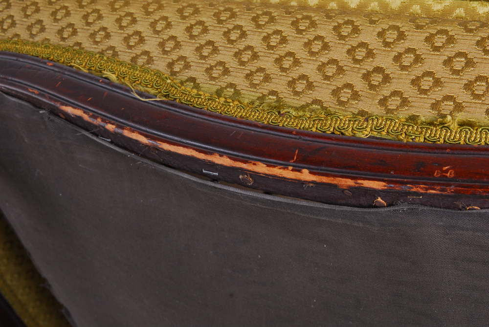 Vintage Upholstered Armchair Pair