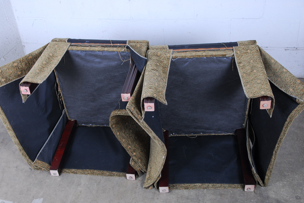 Pair of Upholstered Parson's Chairs