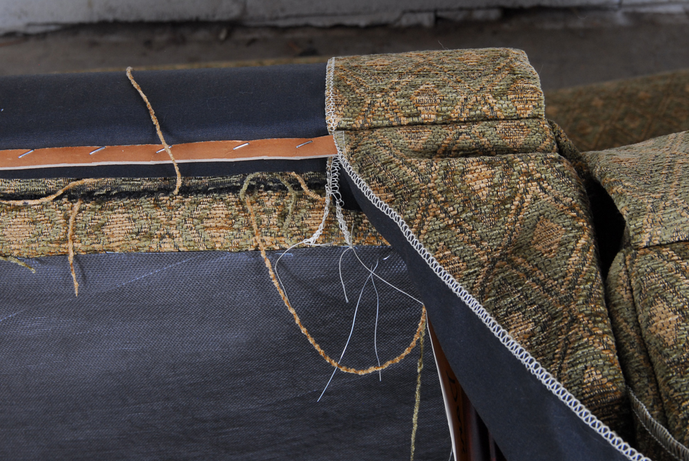 Pair of Upholstered Parson's Chairs