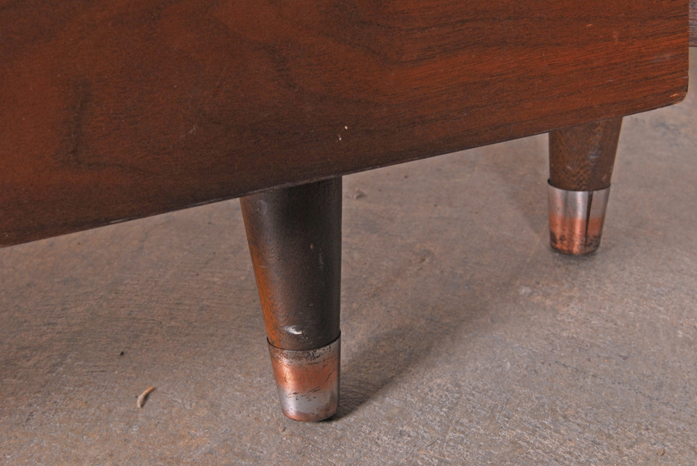 Pair of Vintage Wood Twin Bed Head and Footboards