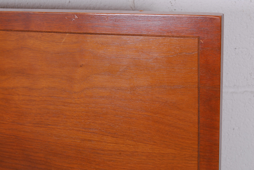 Pair of Vintage Wood Twin Bed Head and Footboards