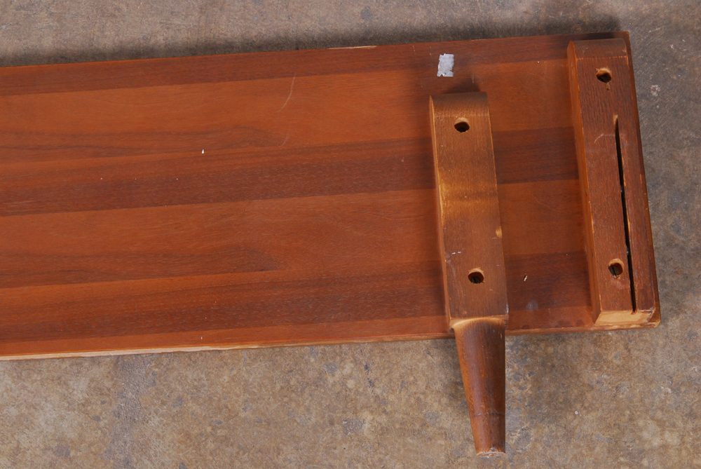 Pair of Vintage Wood Twin Bed Head and Footboards