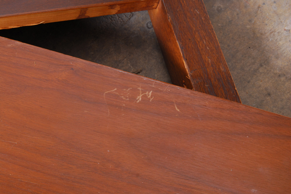 Pair of Vintage Wood Twin Bed Head and Footboards