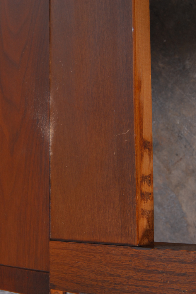 Pair of Vintage Wood Twin Bed Head and Footboards