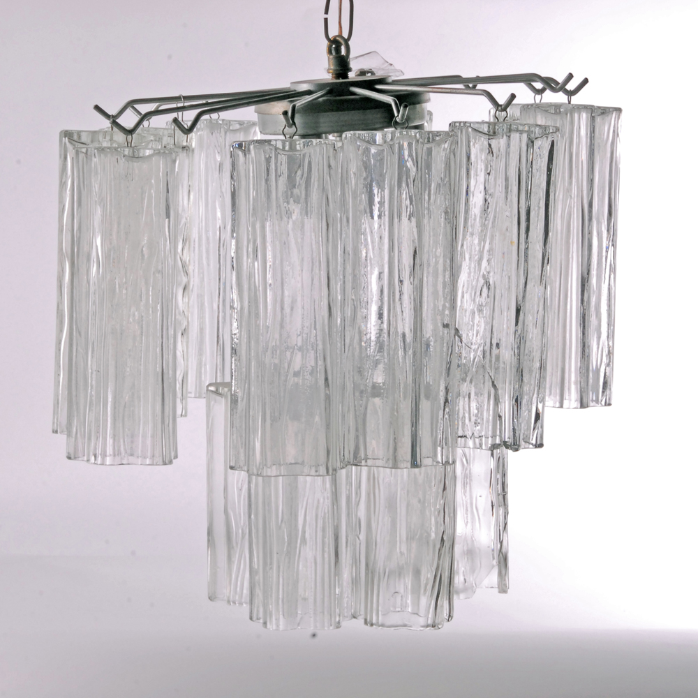 Star Shaped Glass Cylinders Hanging Light Fixture