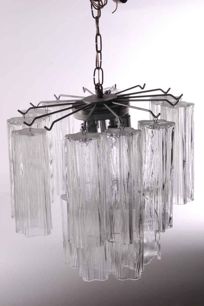 Star Shaped Glass Cylinders Hanging Light Fixture
