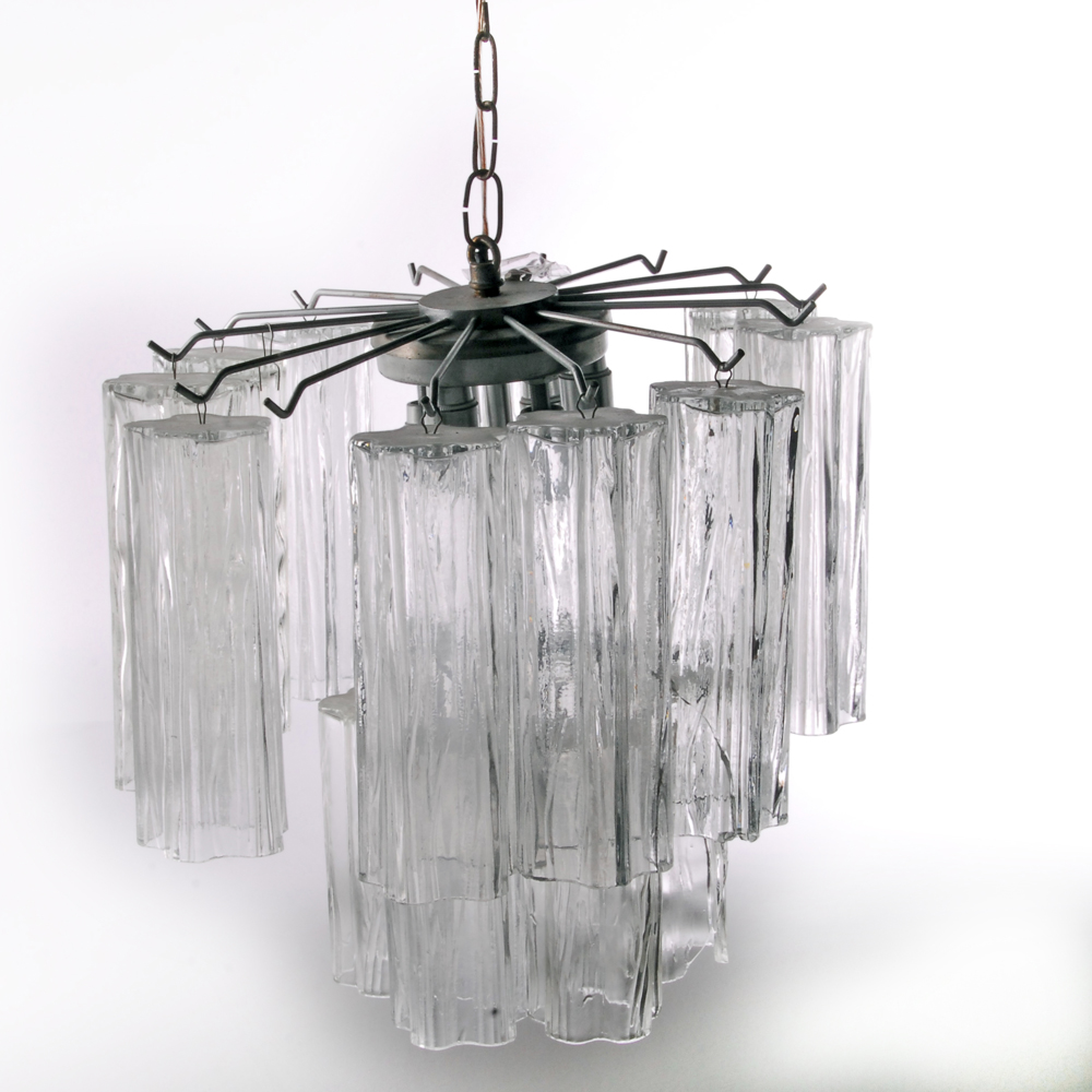 Star Shaped Glass Cylinders Hanging Light Fixture