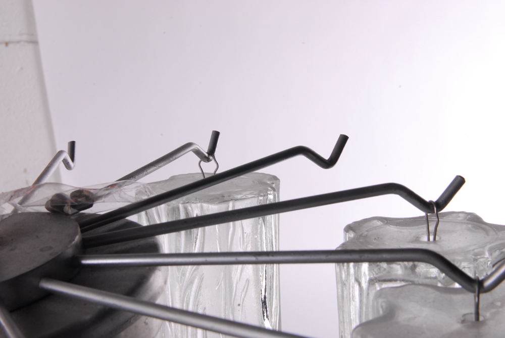 Star Shaped Glass Cylinders Hanging Light Fixture