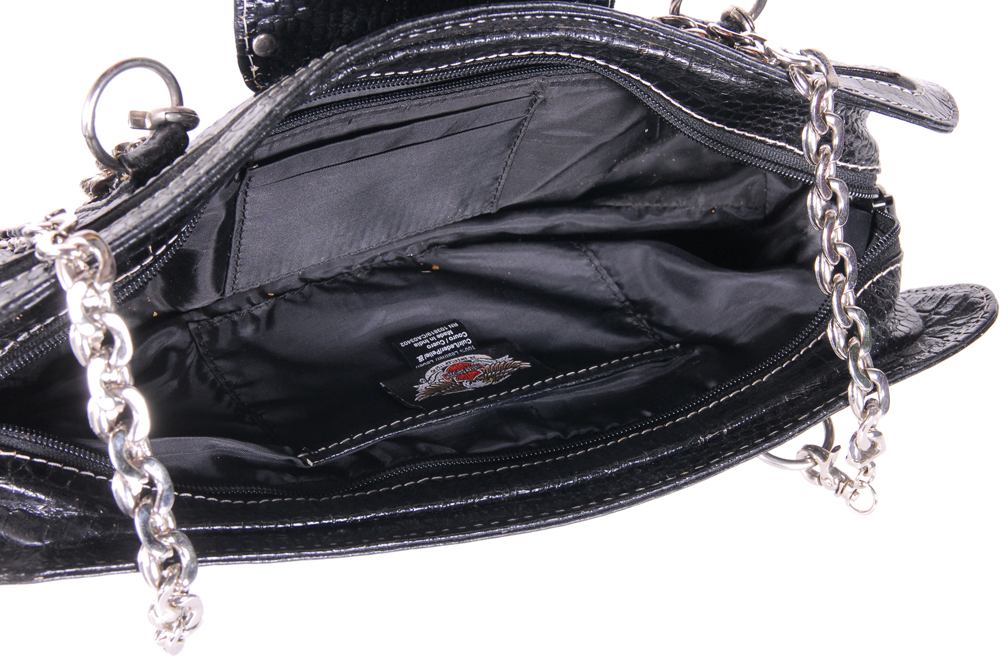Harley-Davidson Black Leather Bag