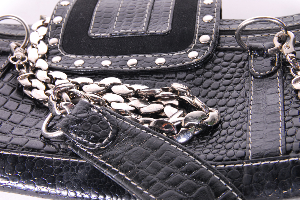 Harley-Davidson Black Leather Bag