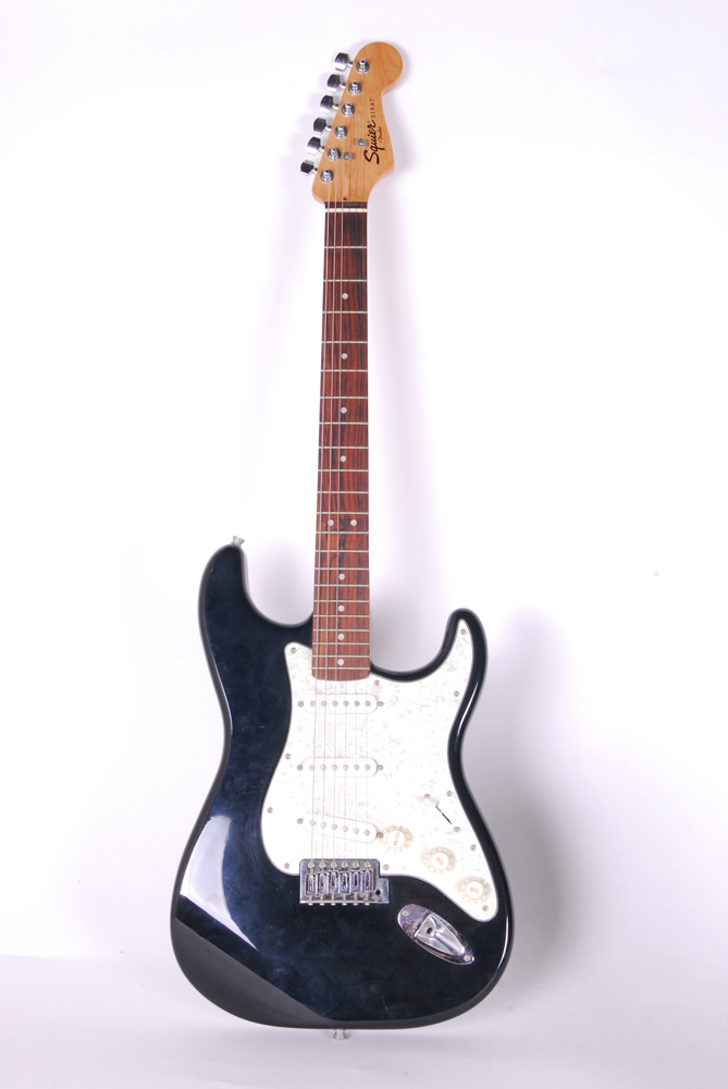 Fender Squier Strat Electric Guitar and SP-10 Amplifier