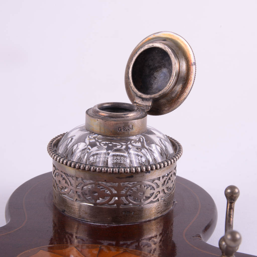 Antique Pen and Inkwell Set, Sterling Money Clip and More