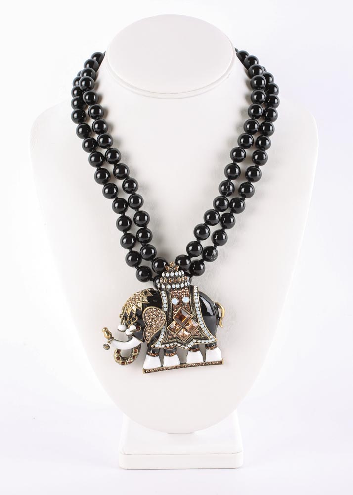 Heidi Daus "Michelle's Majestic Mr. Elephanté" Statement Necklace