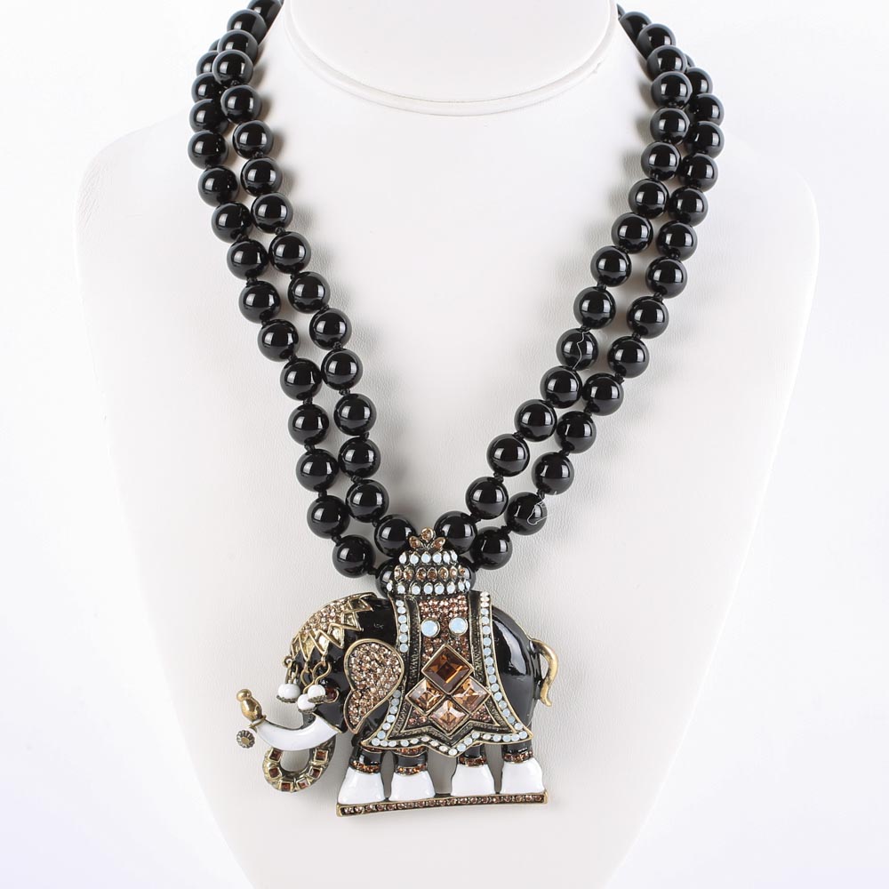 Heidi Daus "Michelle's Majestic Mr. Elephanté" Statement Necklace