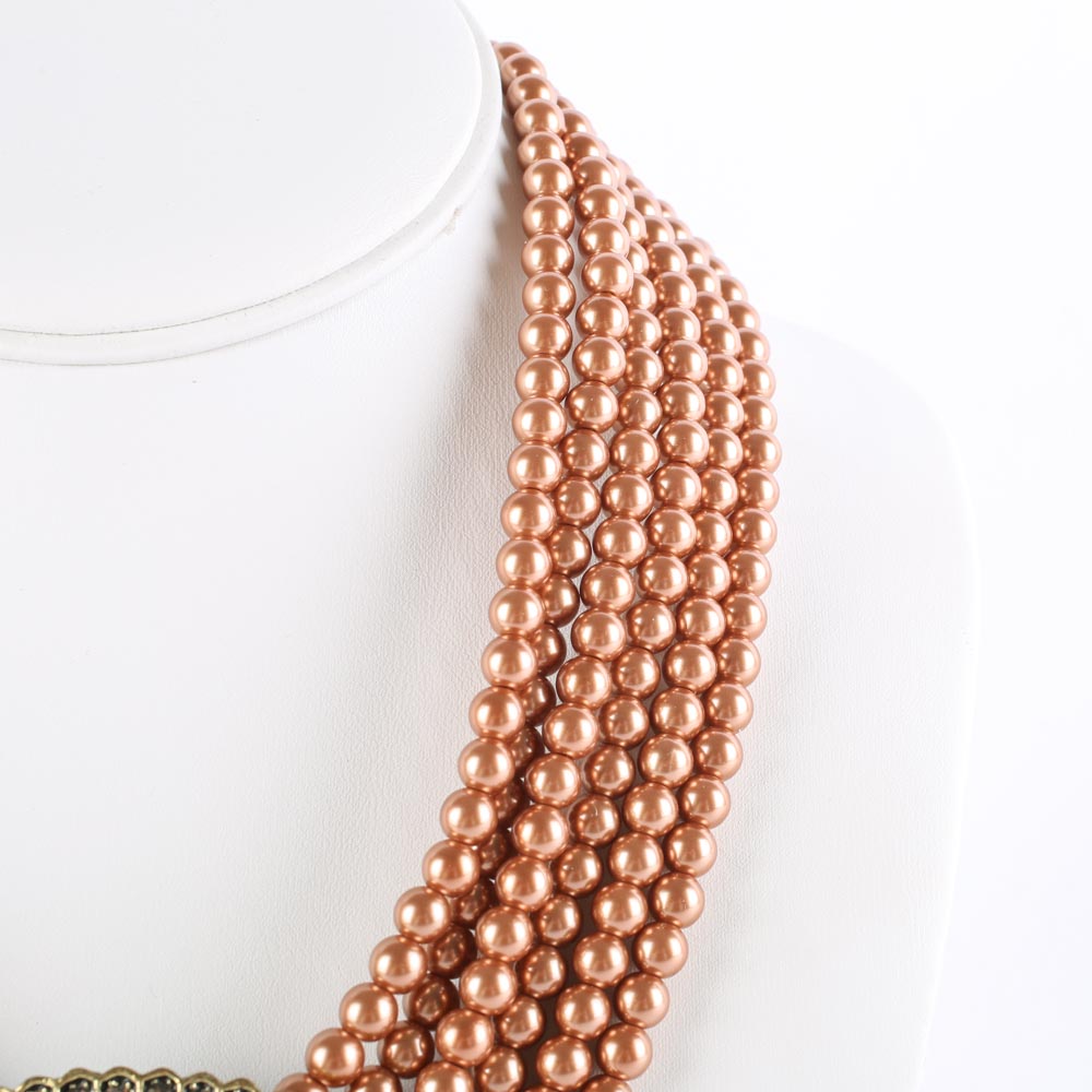 Heidi Daus "Belgium Disk" Statement Necklace