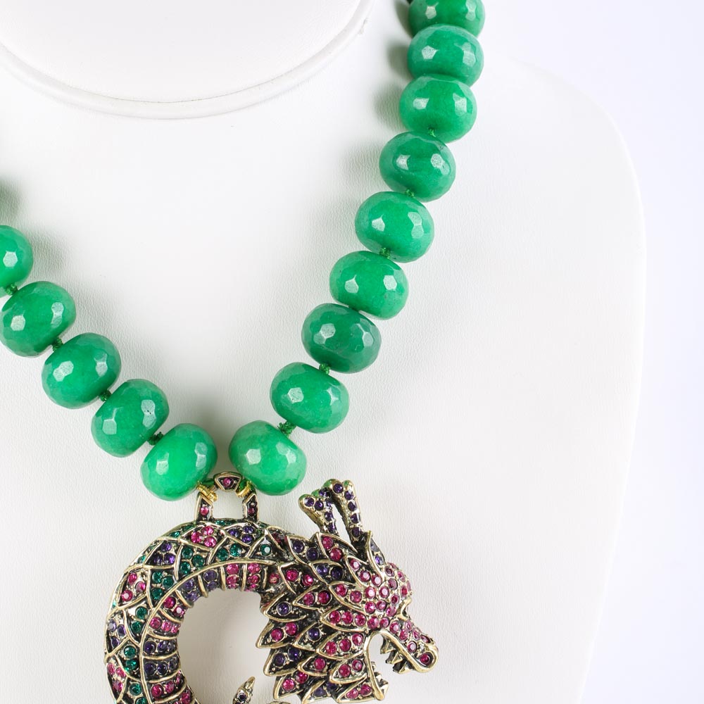 Heidi Daus "Sublime Serpent" Statement Necklace