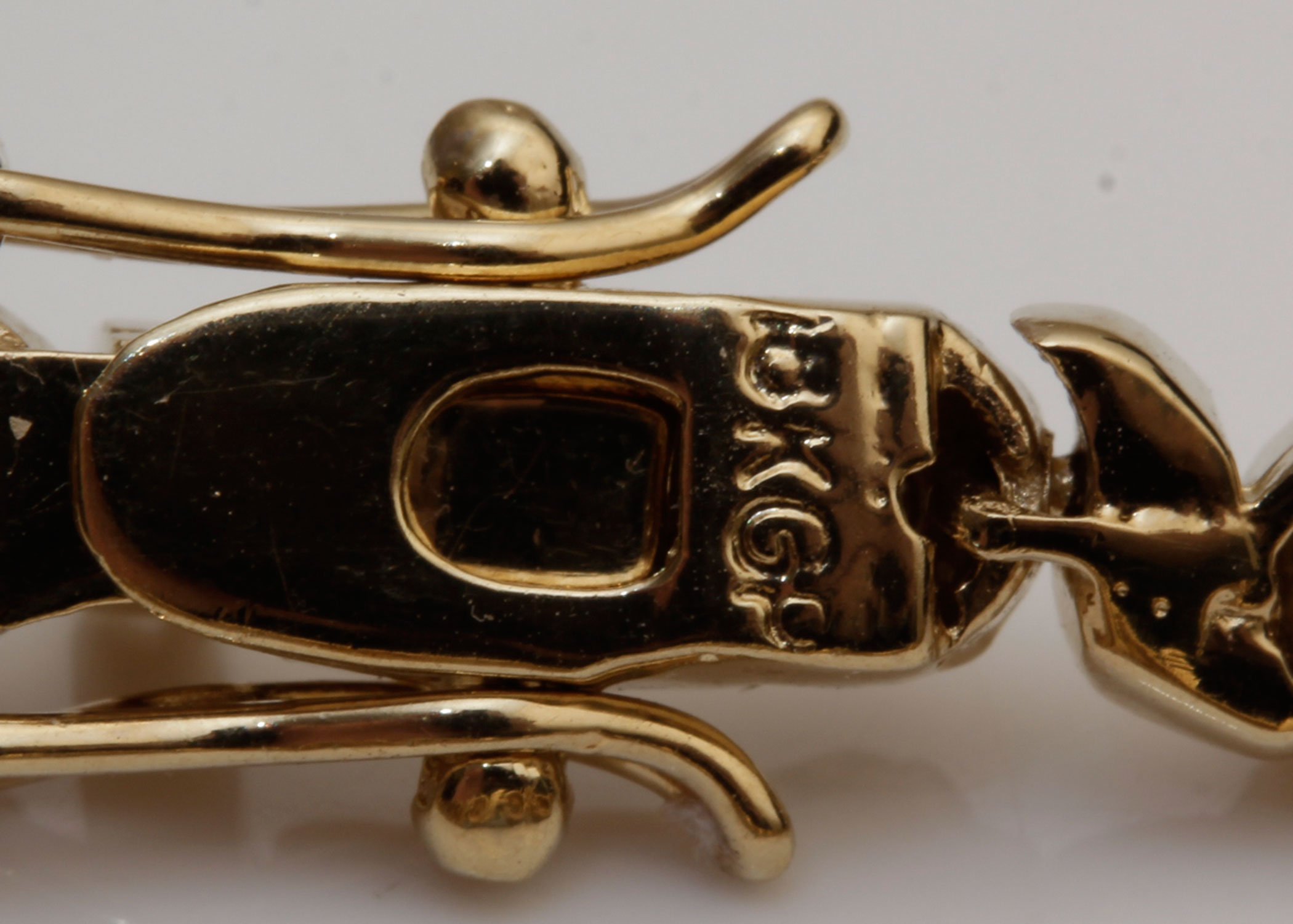 18K Yellow Gold Plate Diamond Bracelet