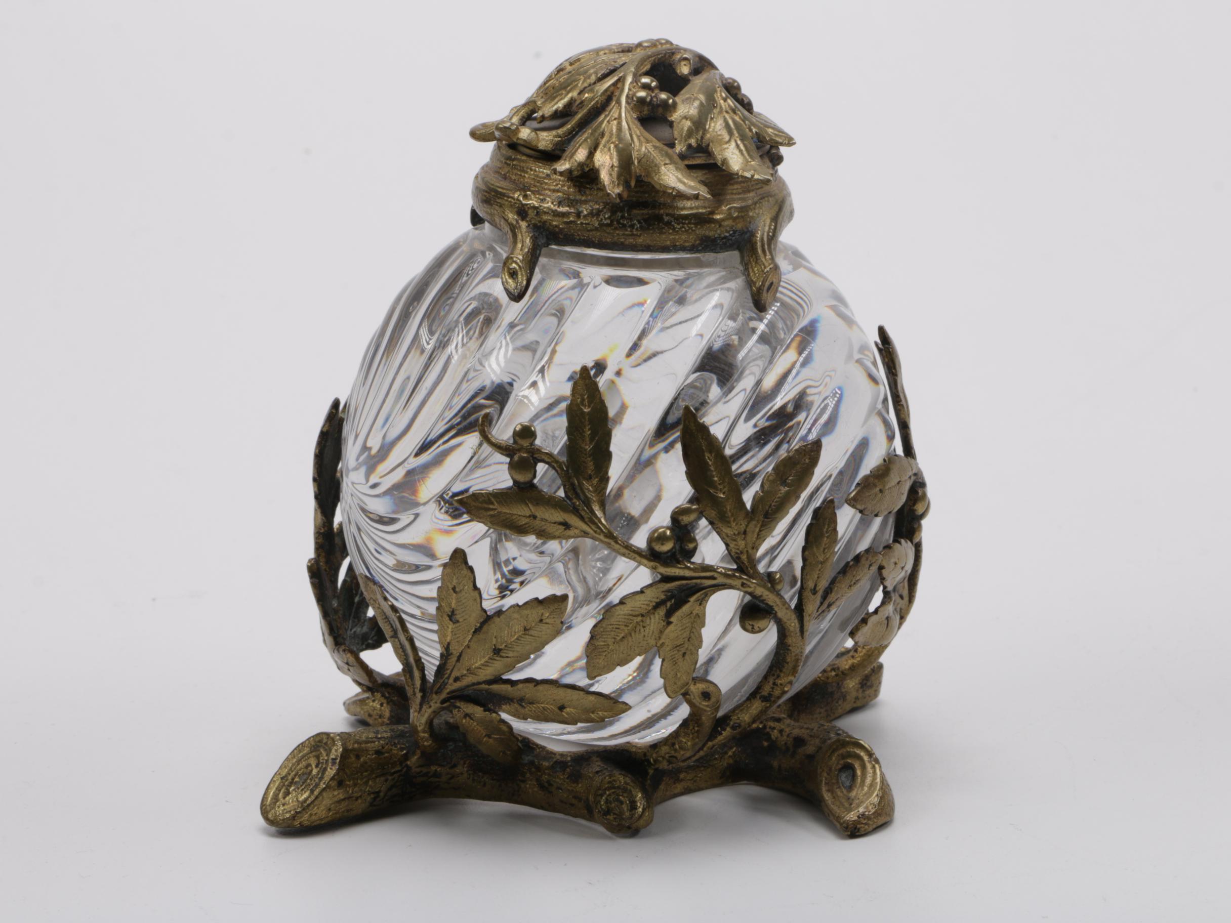 Crystal and Glass Including Antique Ink Well