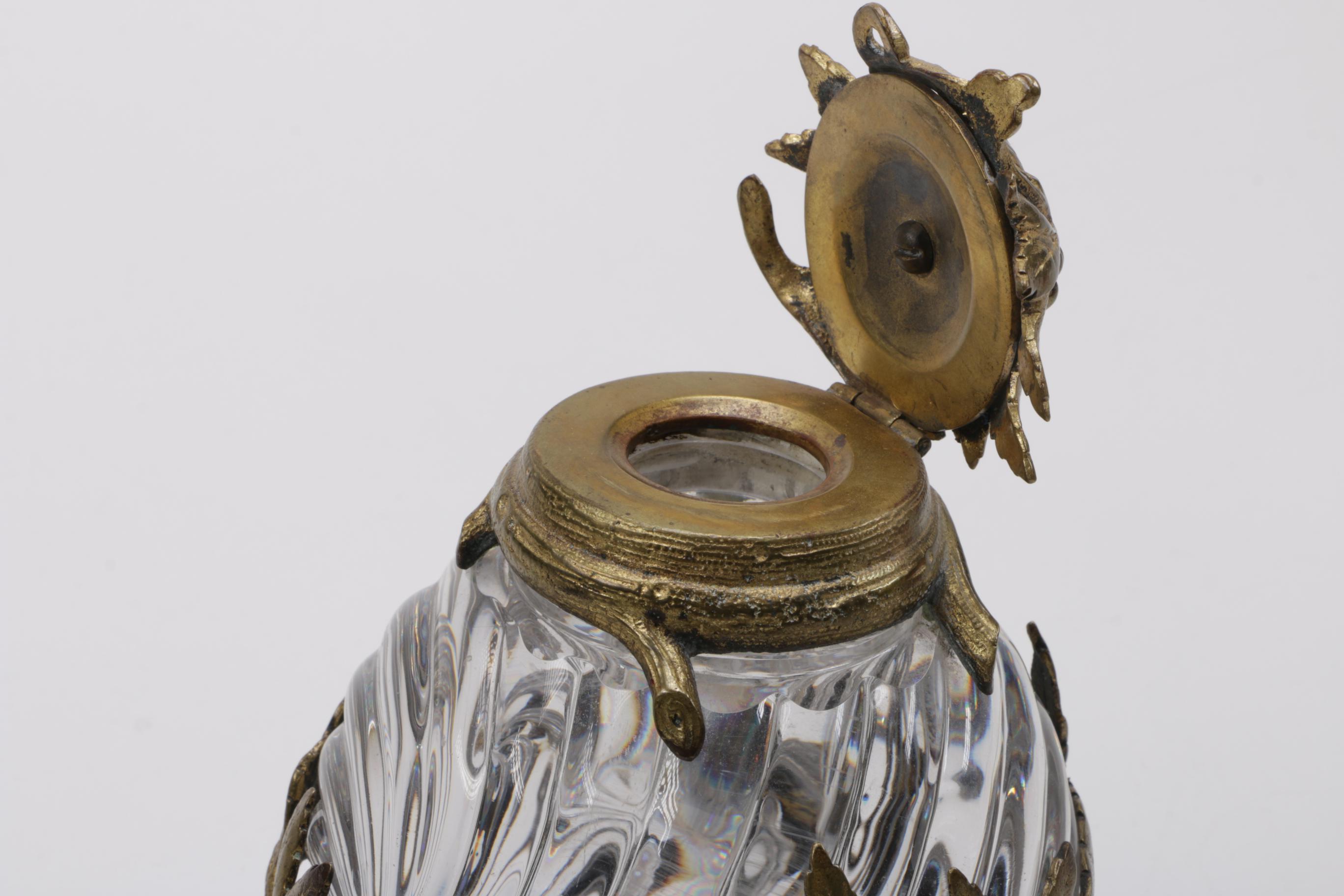 Crystal and Glass Including Antique Ink Well