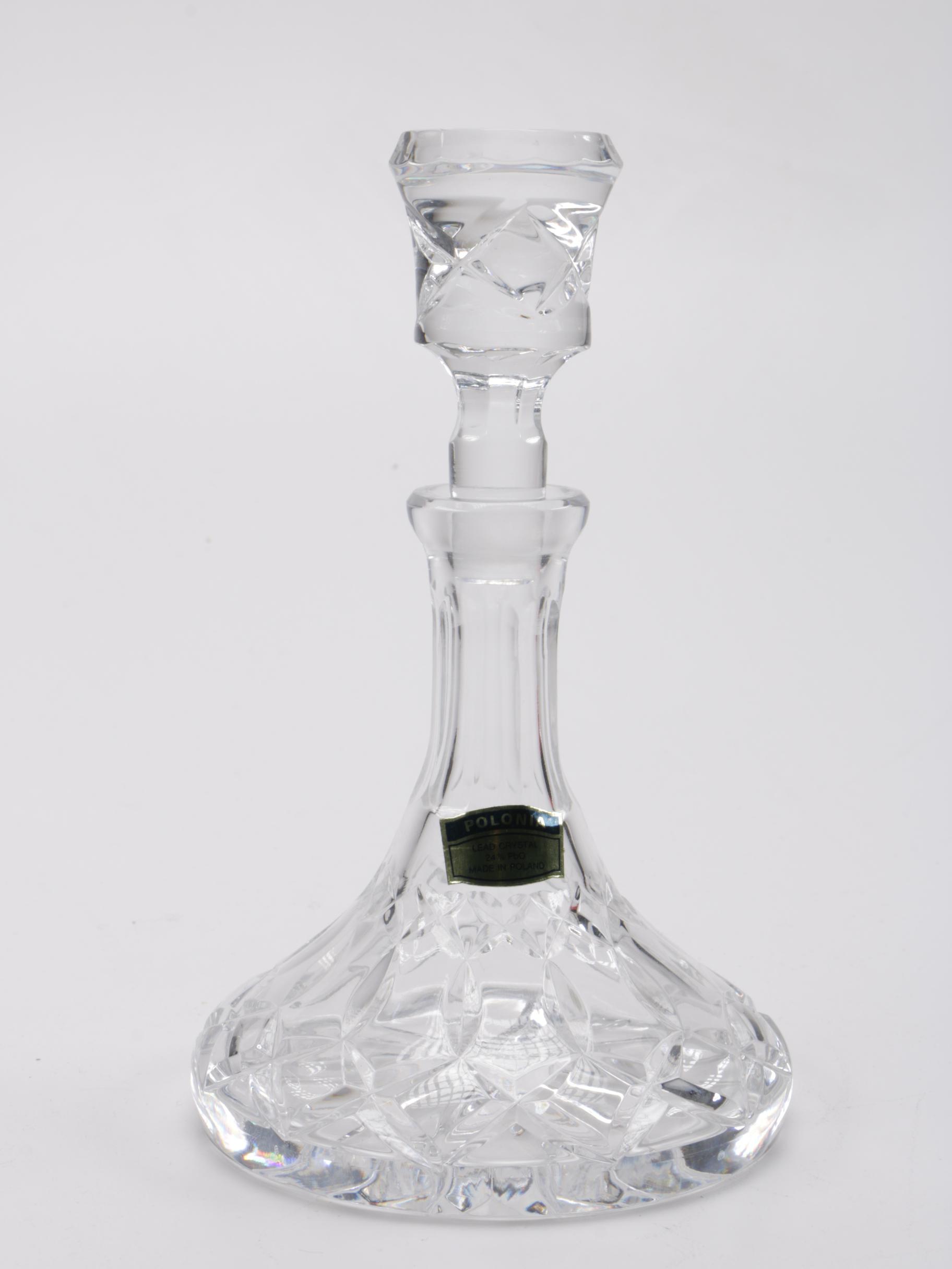 Crystal and Glass Including Antique Ink Well