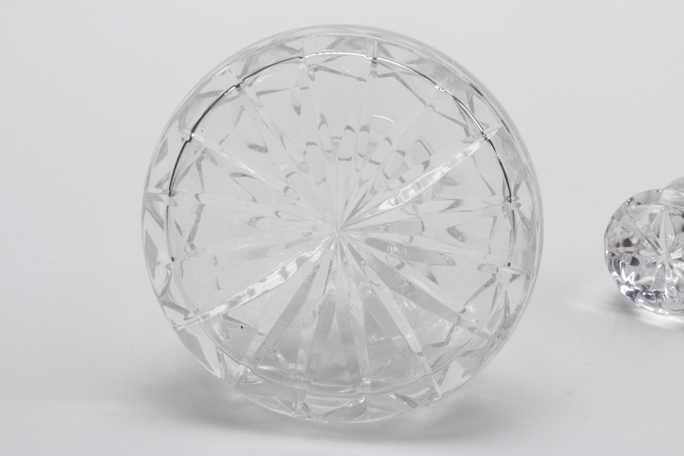 Crystal and Glass Including Antique Ink Well