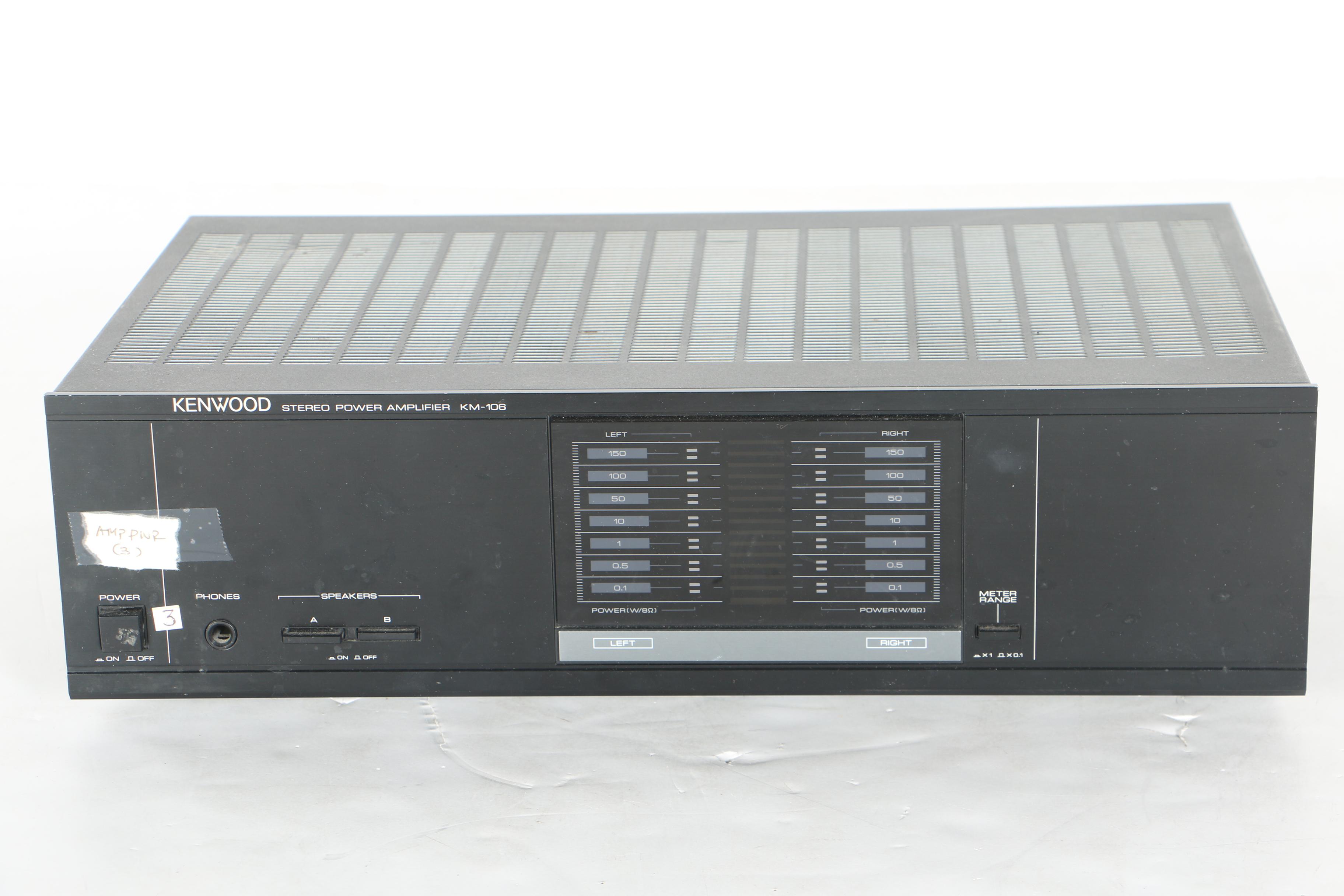 Kenwood Stereo Amplifier and Polk Speakers