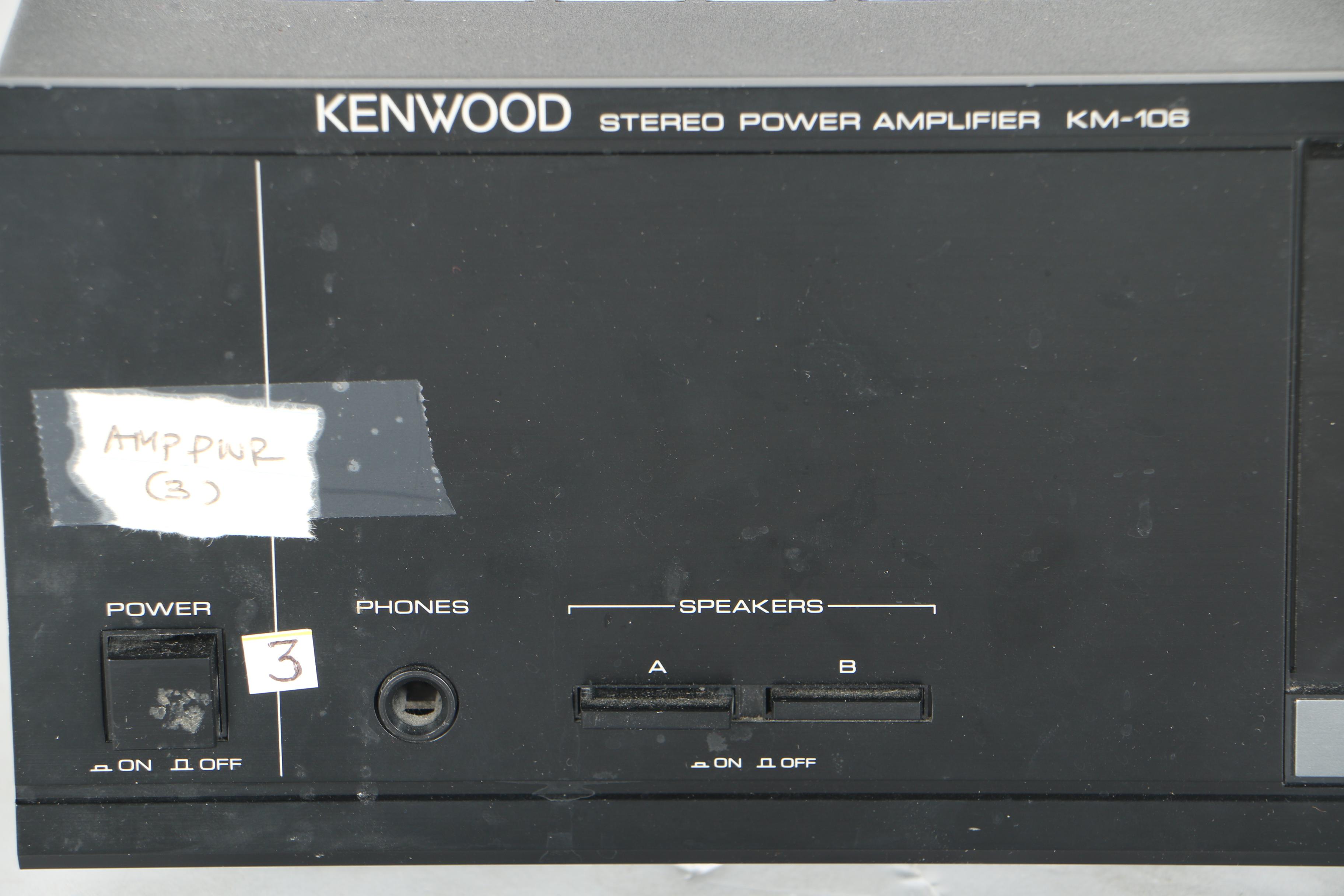 Kenwood Stereo Amplifier and Polk Speakers