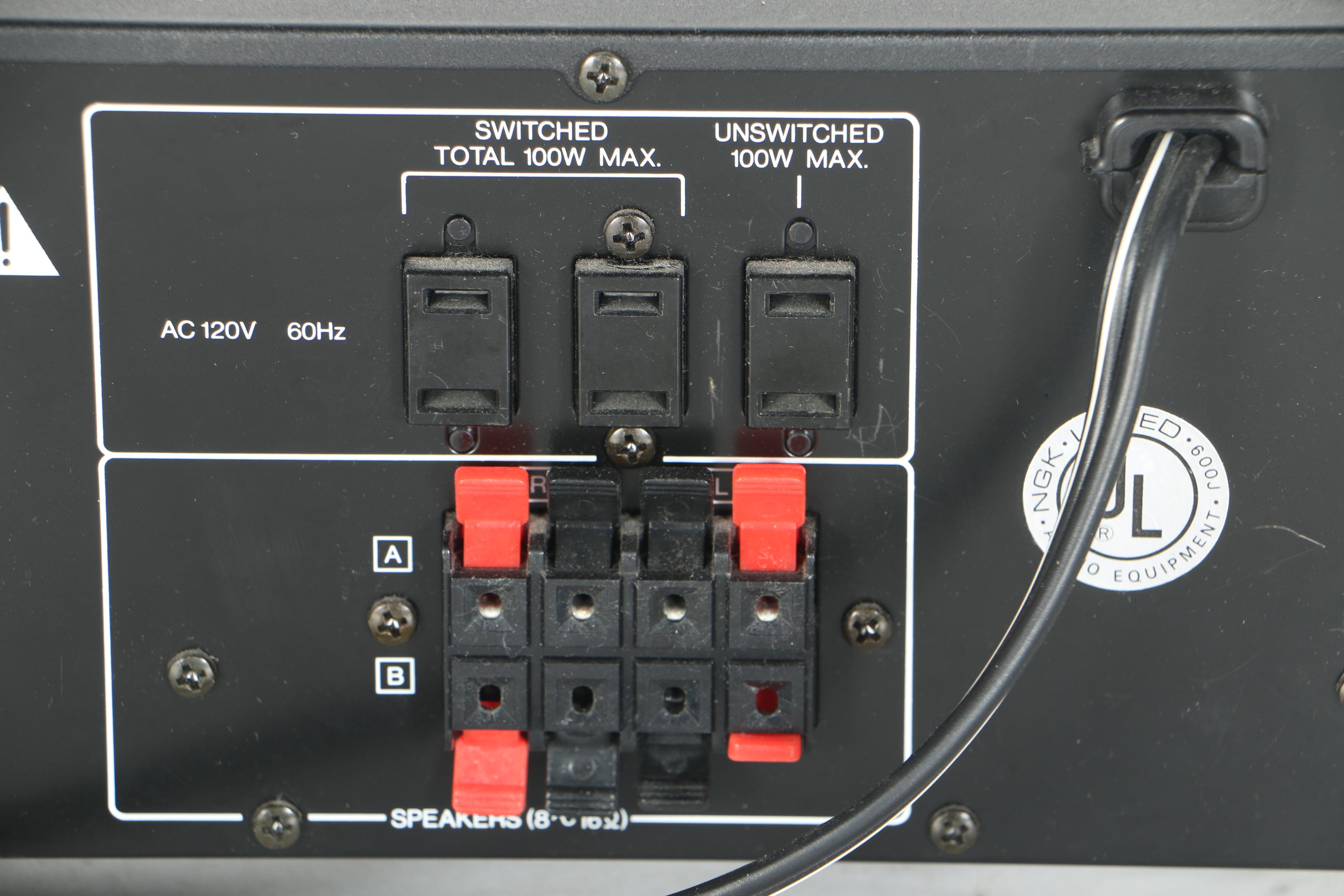 Kenwood Stereo Amplifier and Polk Speakers