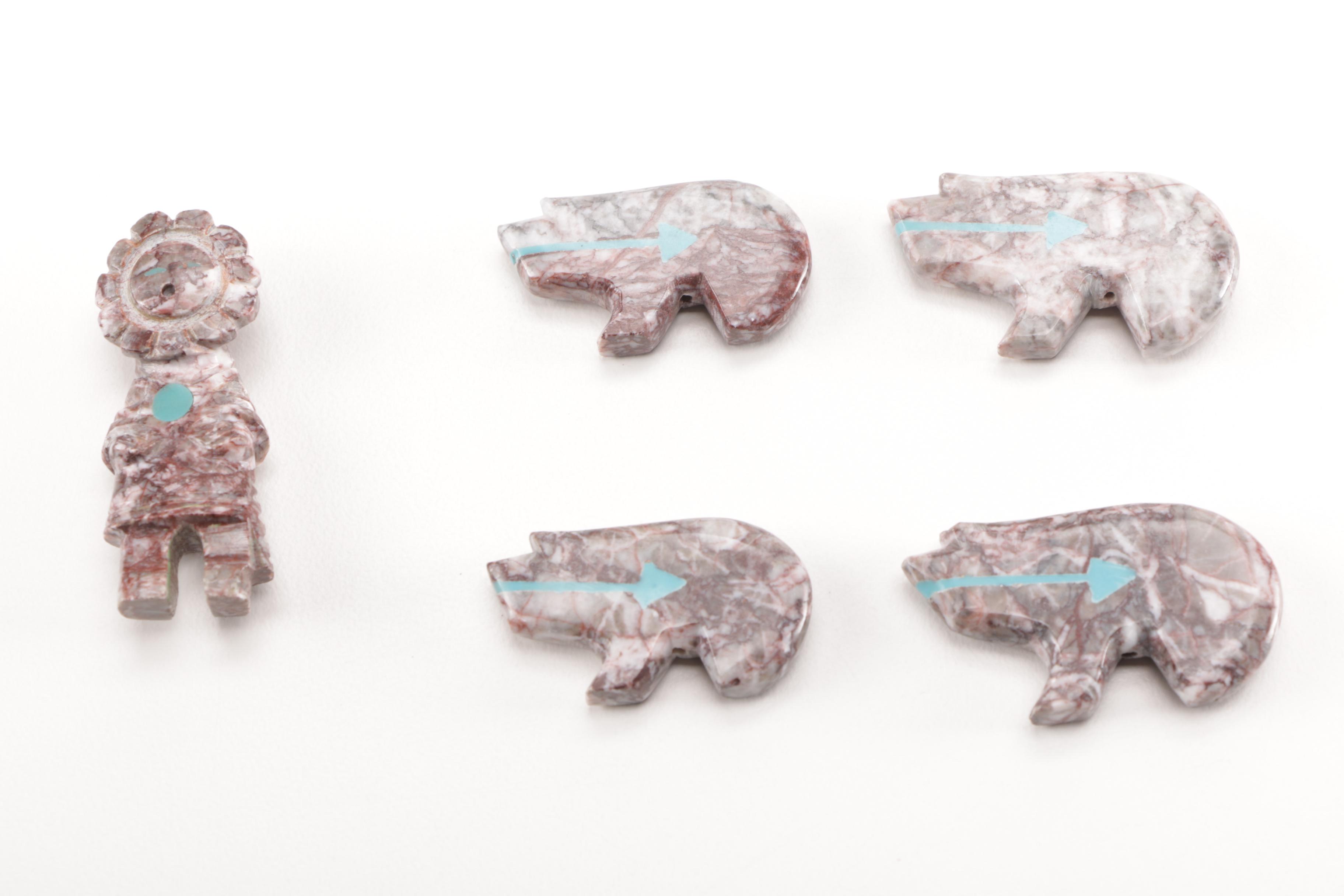 Assortment of Agate Figurines