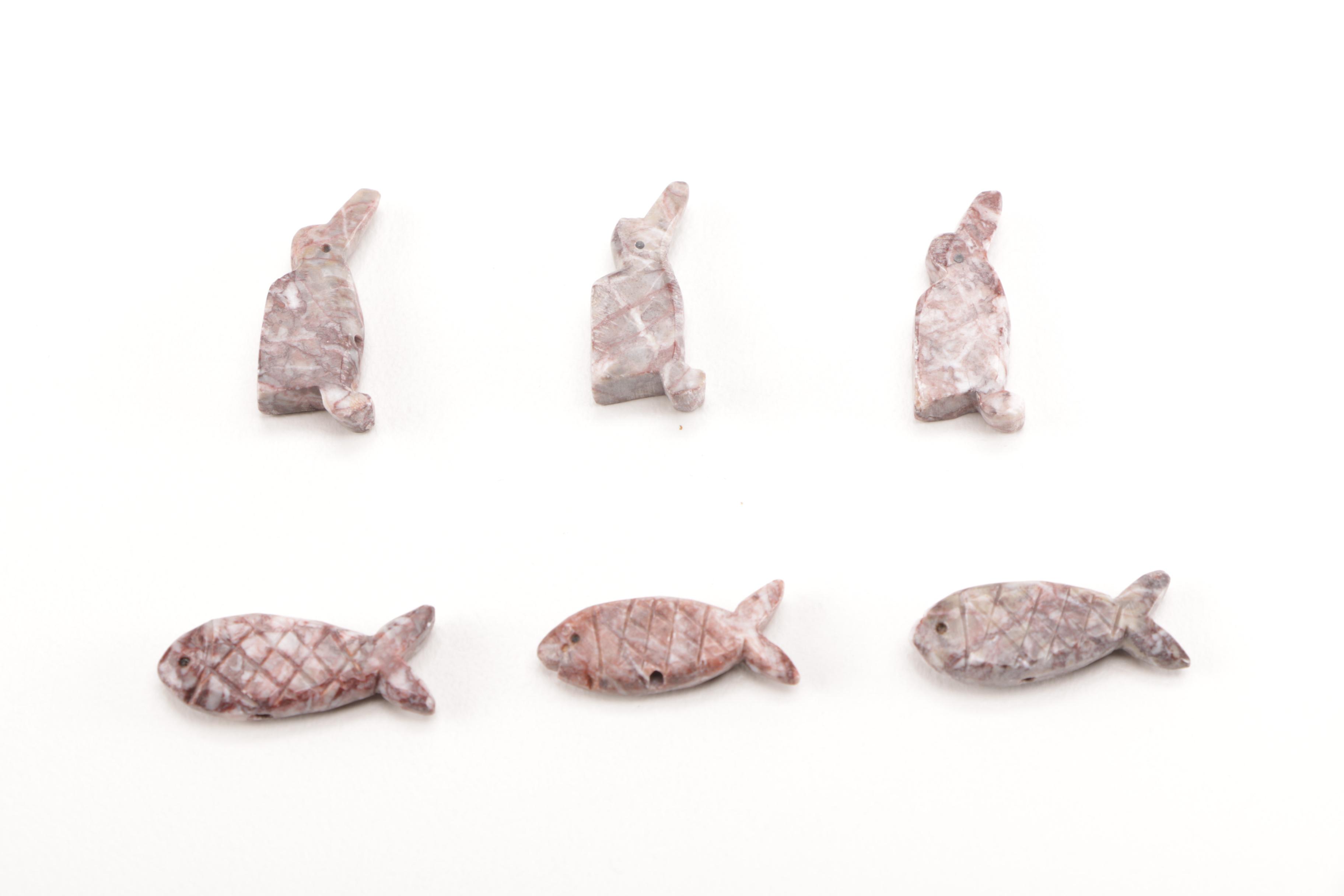 Assortment of Agate Figurines