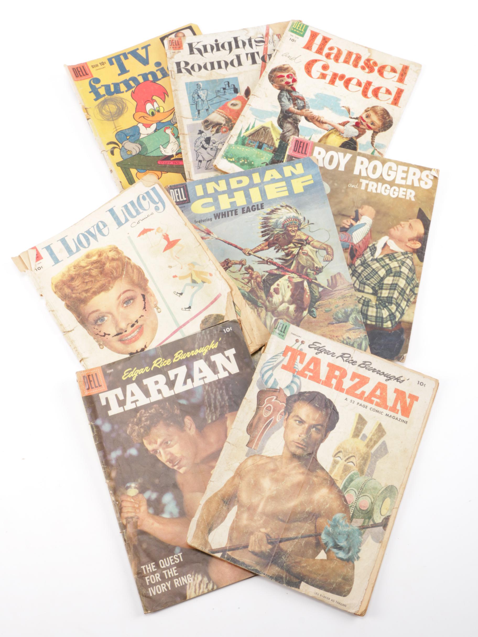 1950s Dell Comics Featuring TV and Movie Westerns